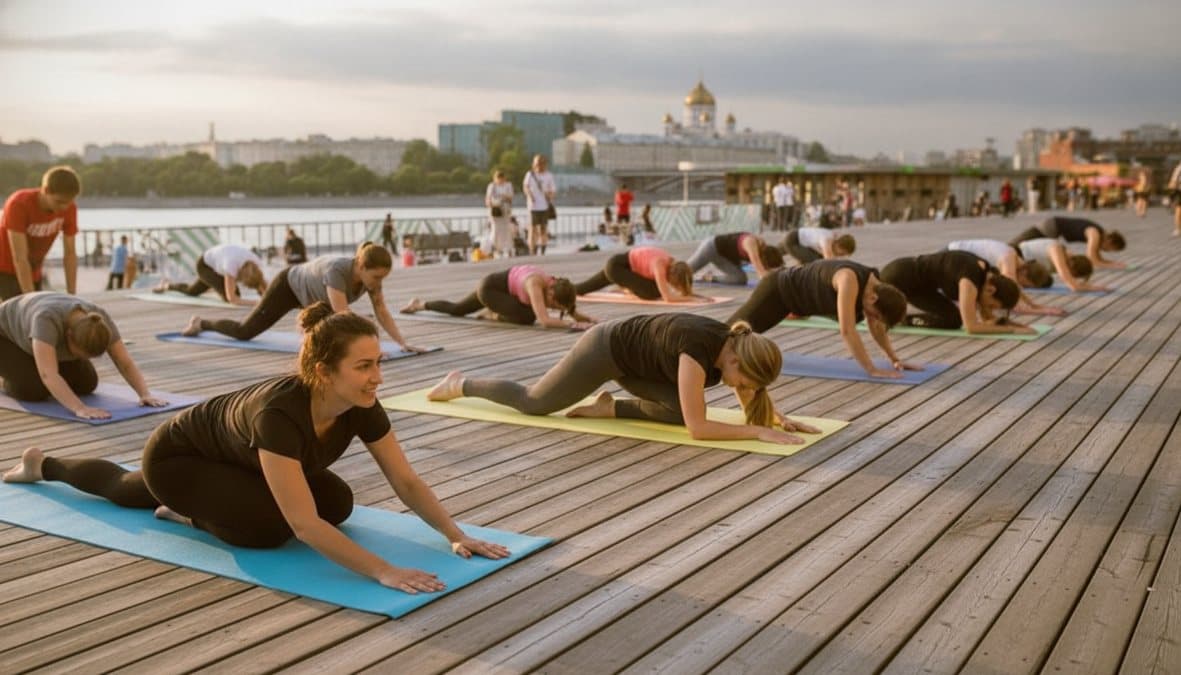 Yoga in the park